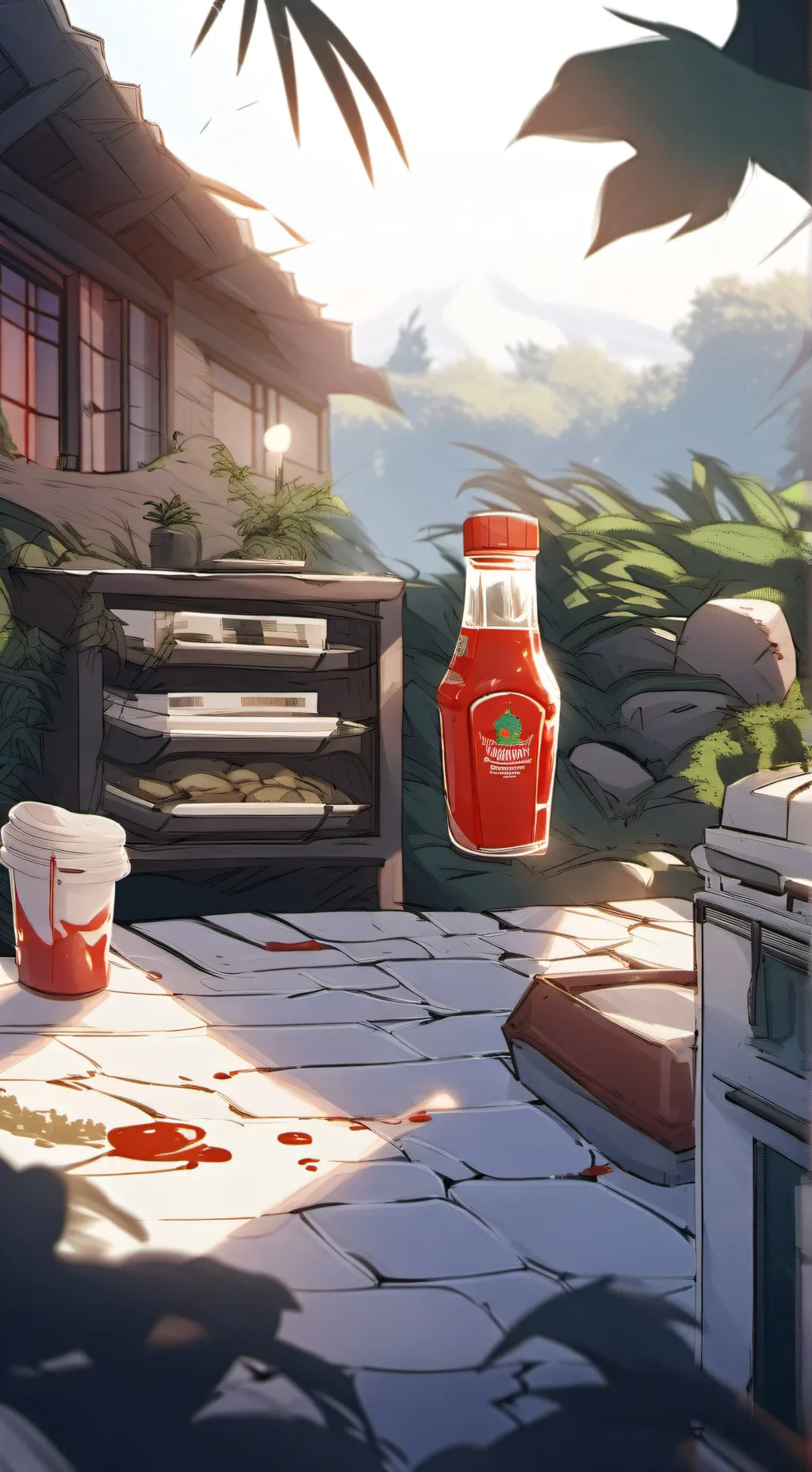 ai character: sprunki ketchup background