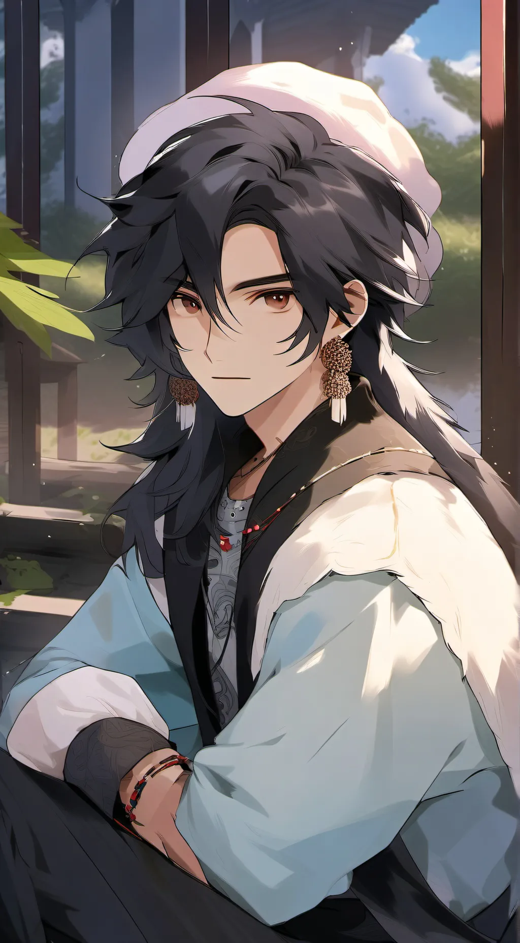 ai character: nose xddd background