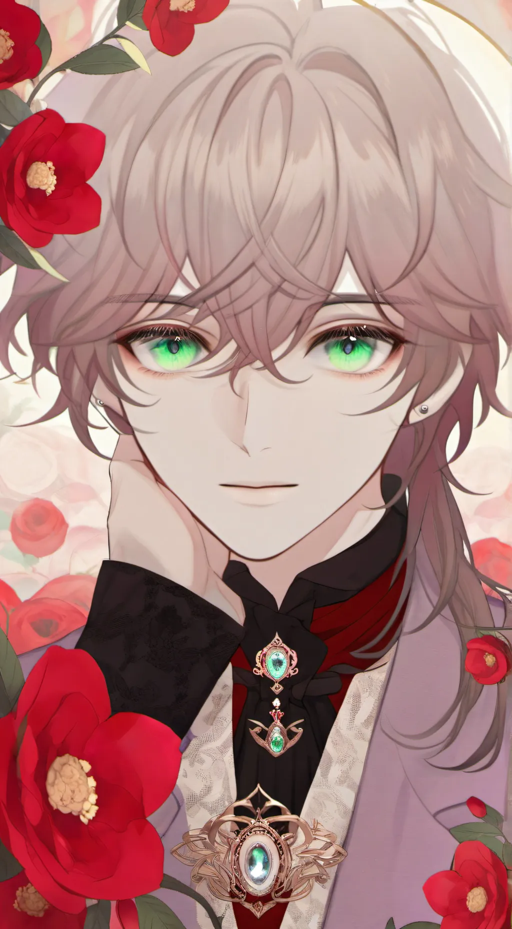 ai character: koi  background