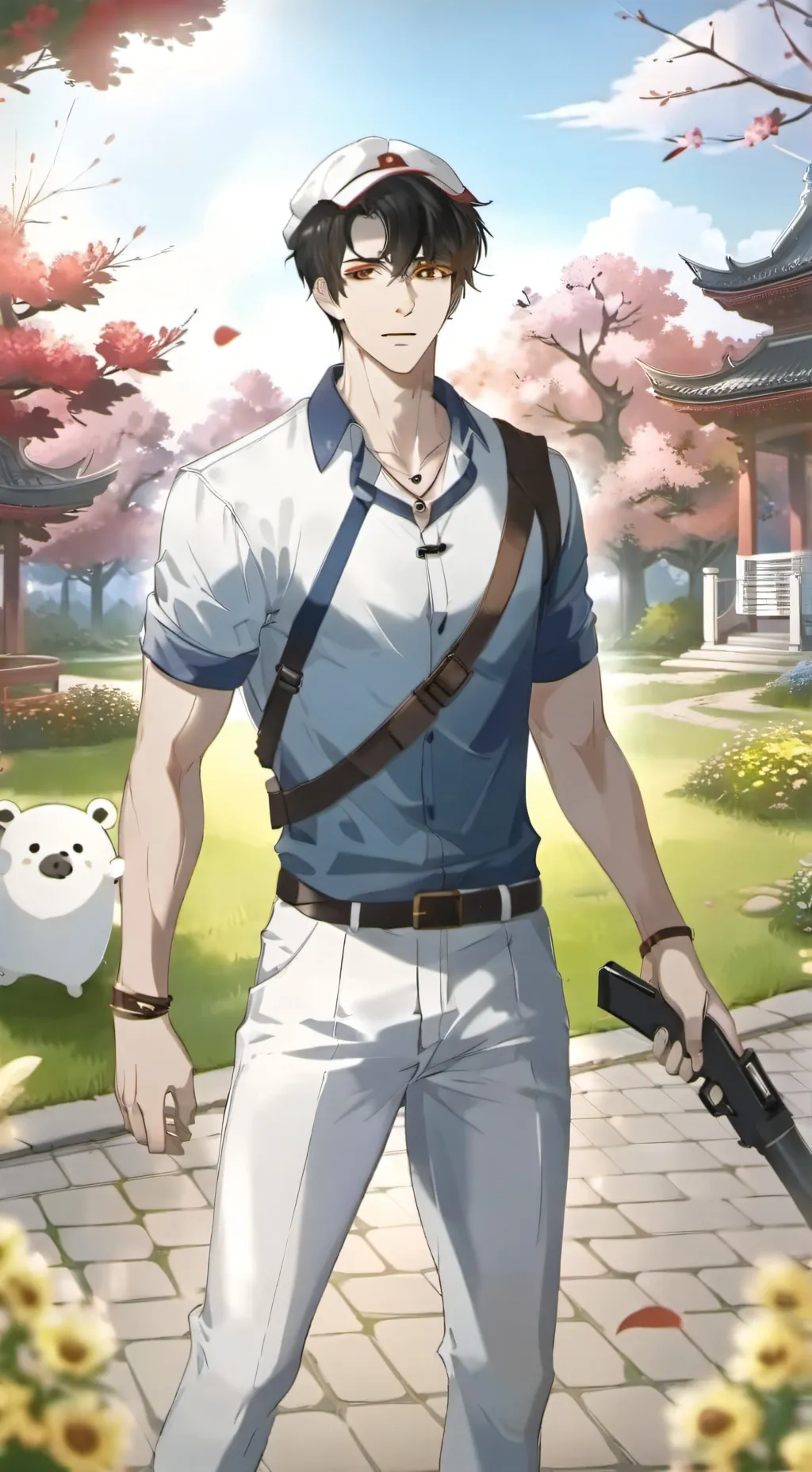 ai character: Gun park background