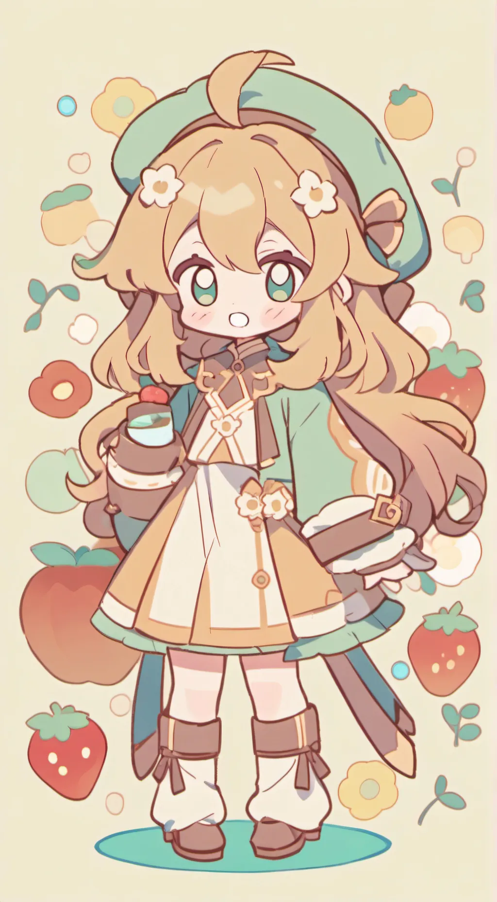 ai character: Best little baby  background