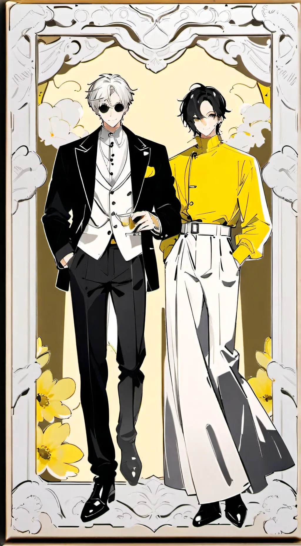 ai character: Theo e Arthur background
