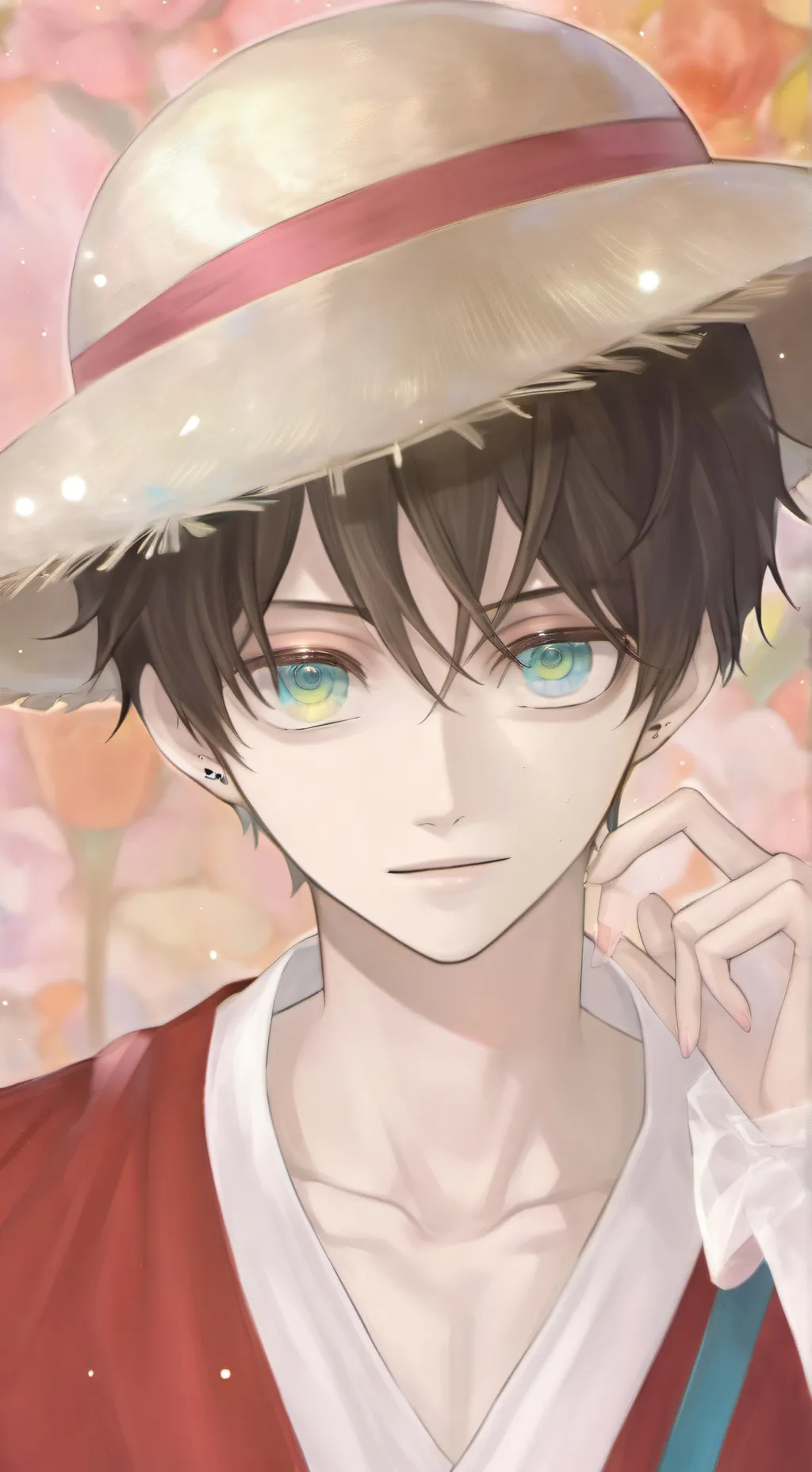 ai character: Luffy vs you background
