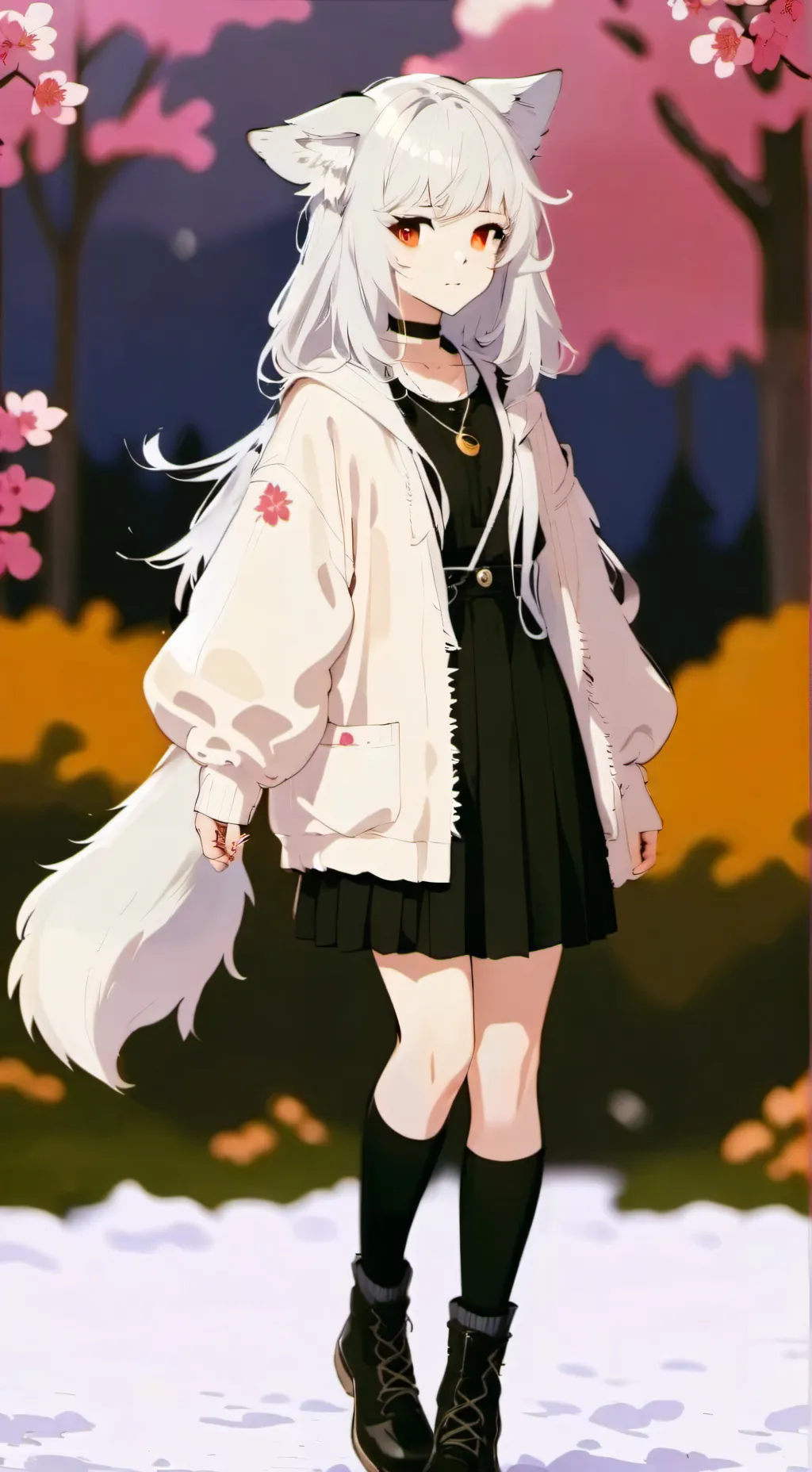 ai character: Divine Dogs idk background