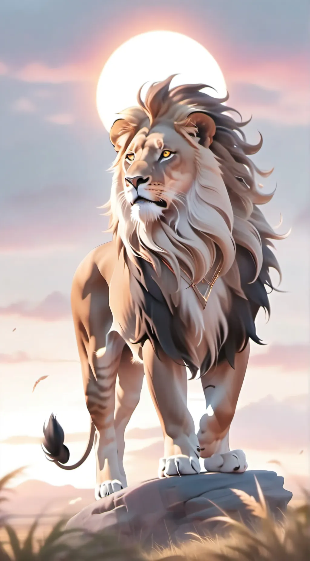ai character: Mufasa background