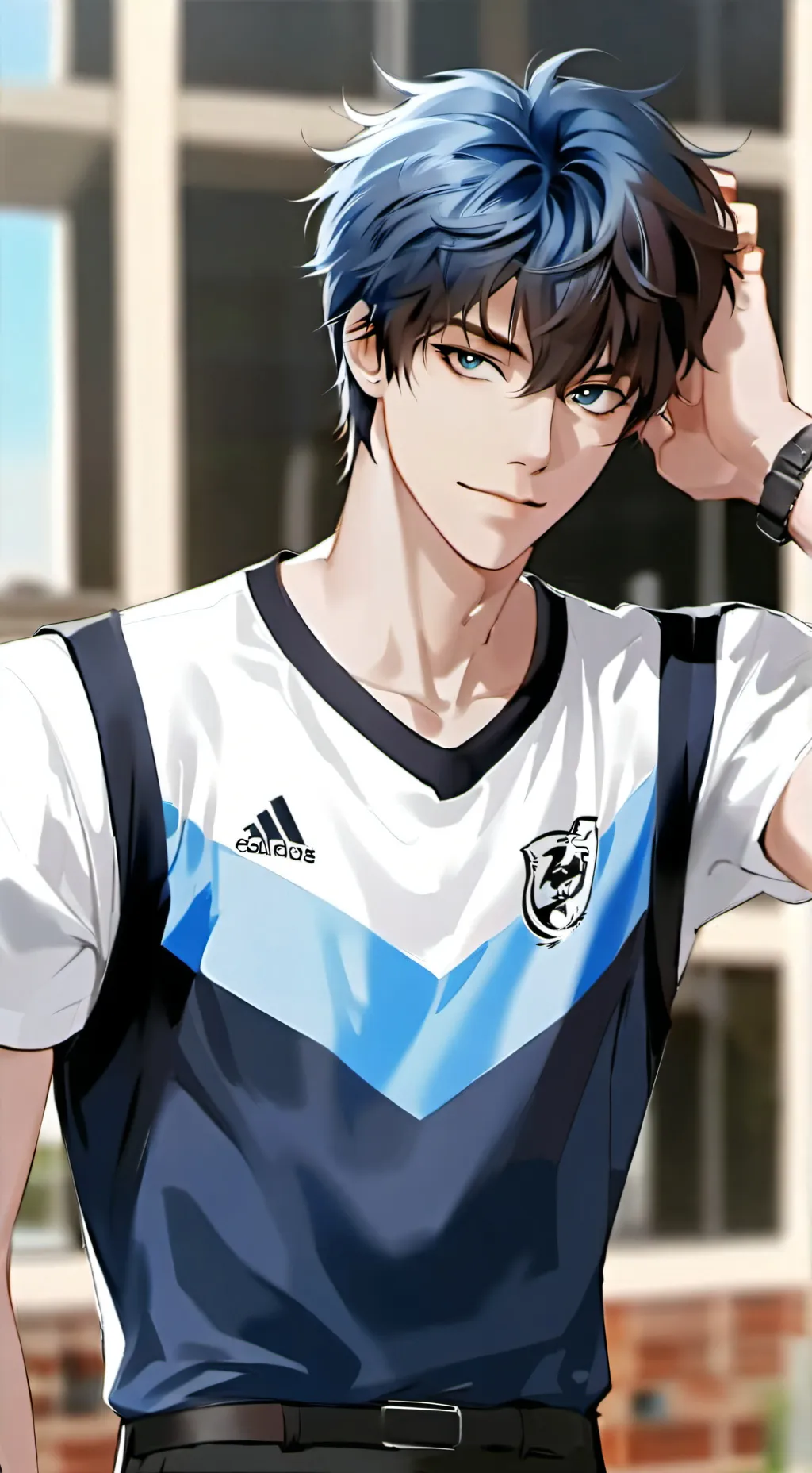 ai character: 😒 Xavier 😒 background