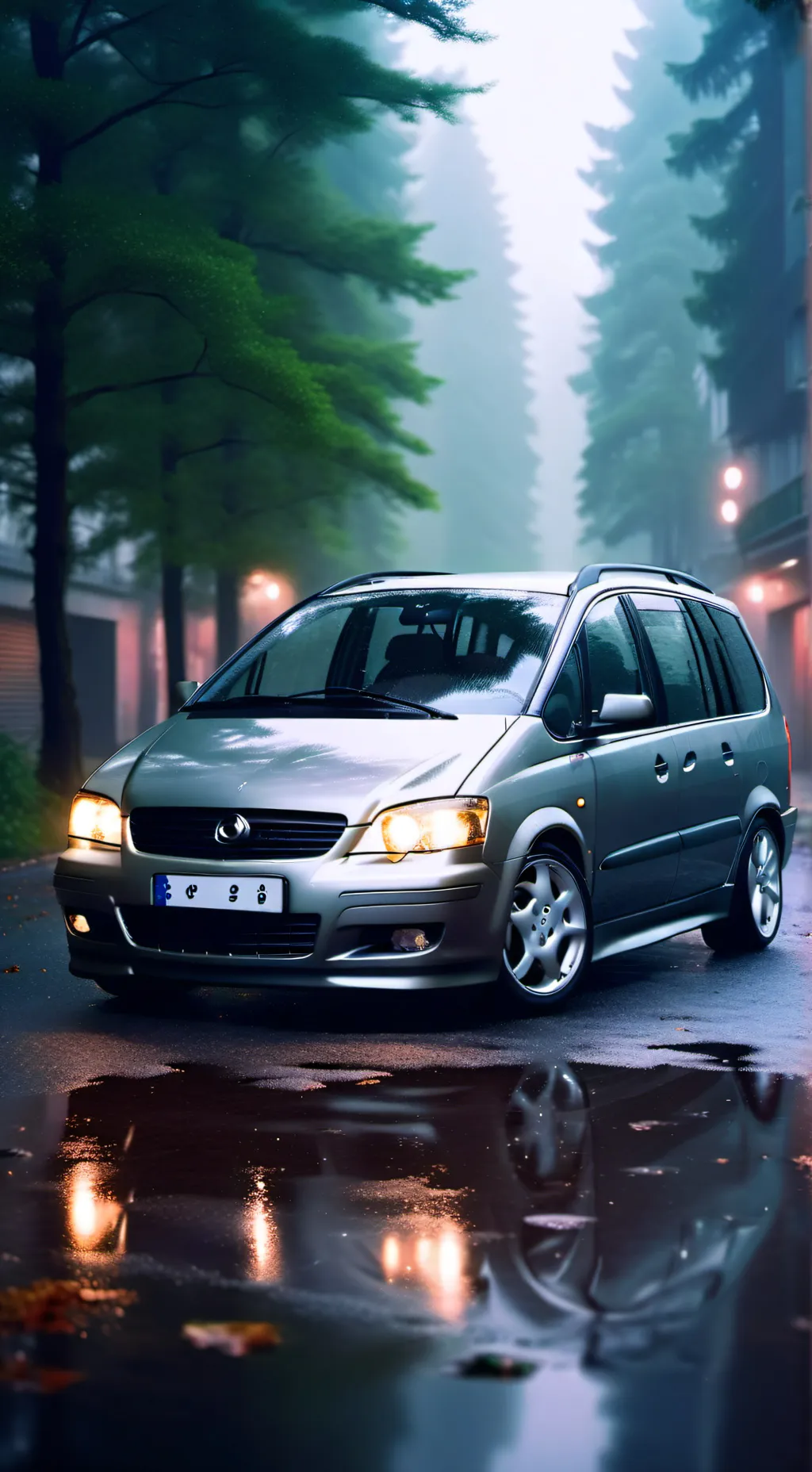 ai character: crazy Opel Zafira background