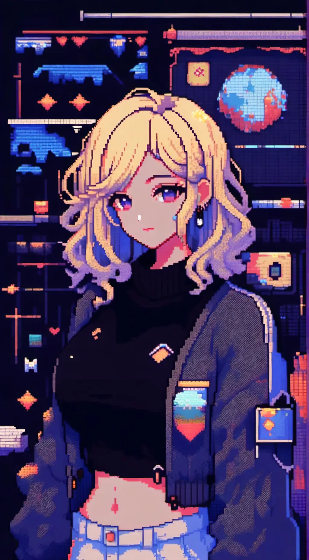 ai character: sarah the pick me background