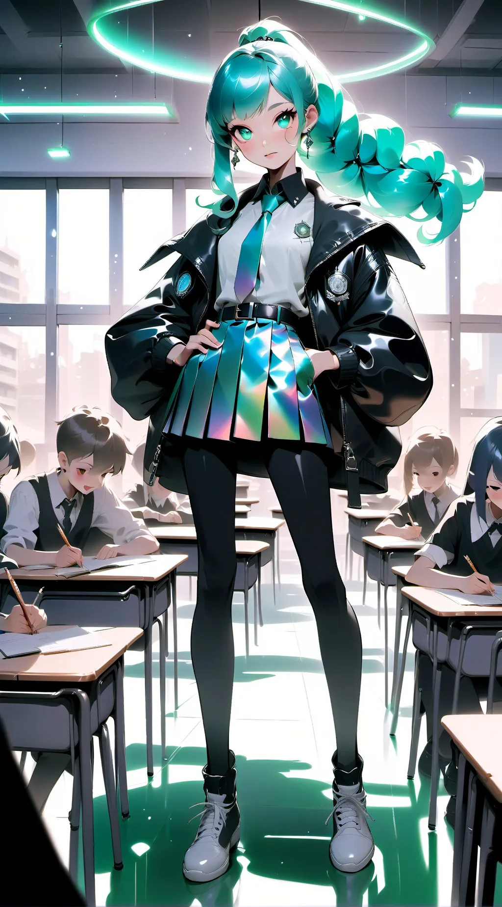 ai character: A dum class background
