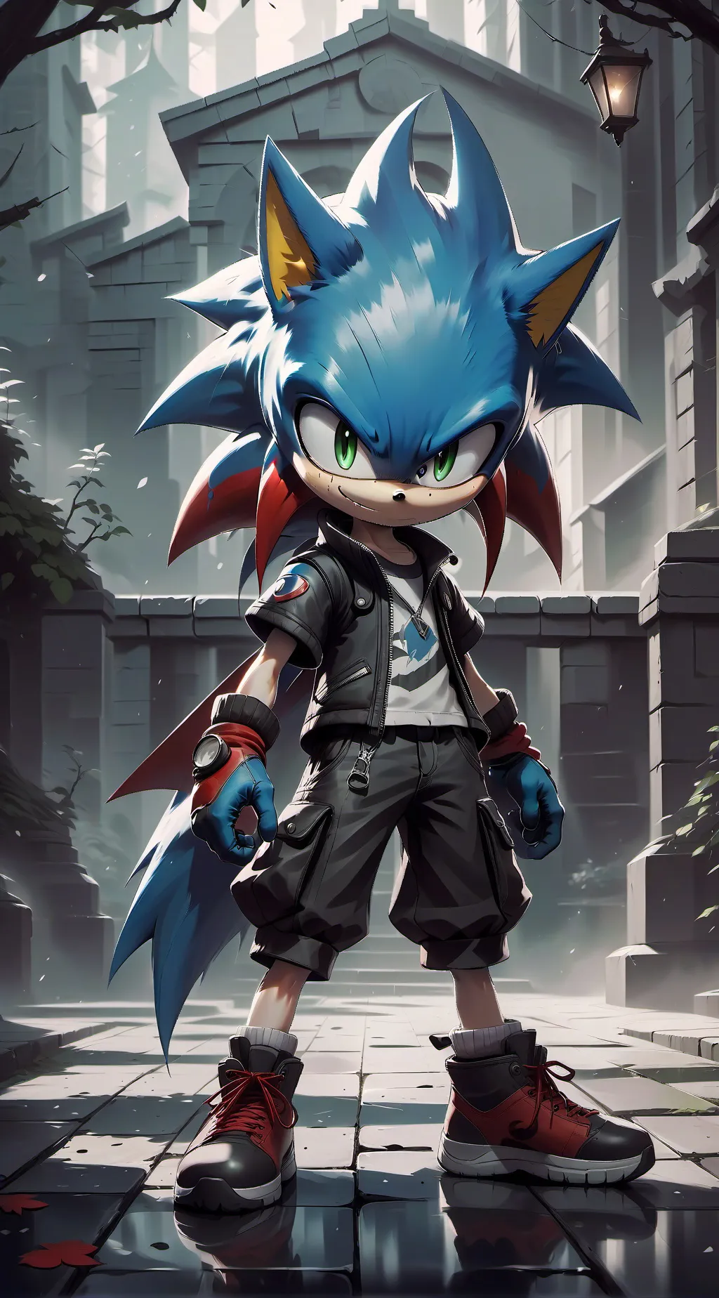 ai character: sonic.RUN round 7  background