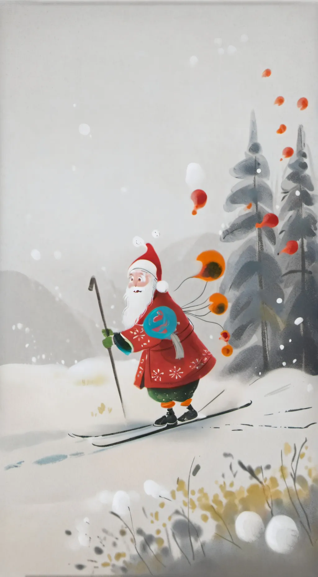 ai character: Papai Noel background
