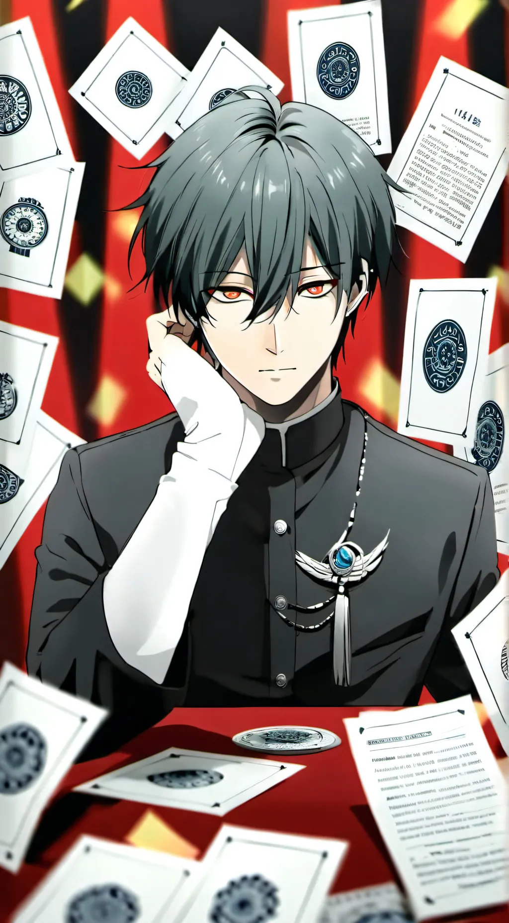 ai character: Ray background