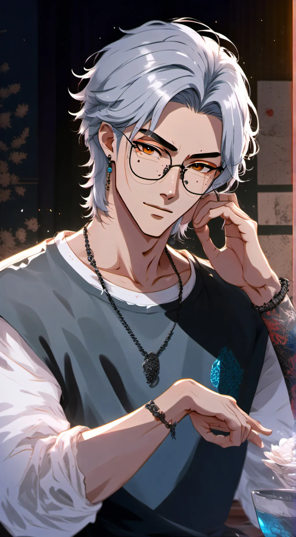 ai character: Martin  background