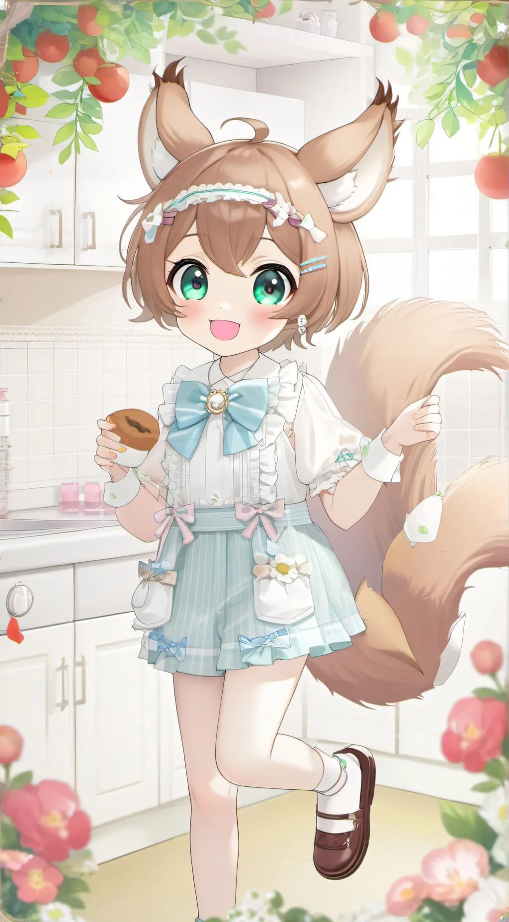 ai character: Nutty Squirrel Furry background
