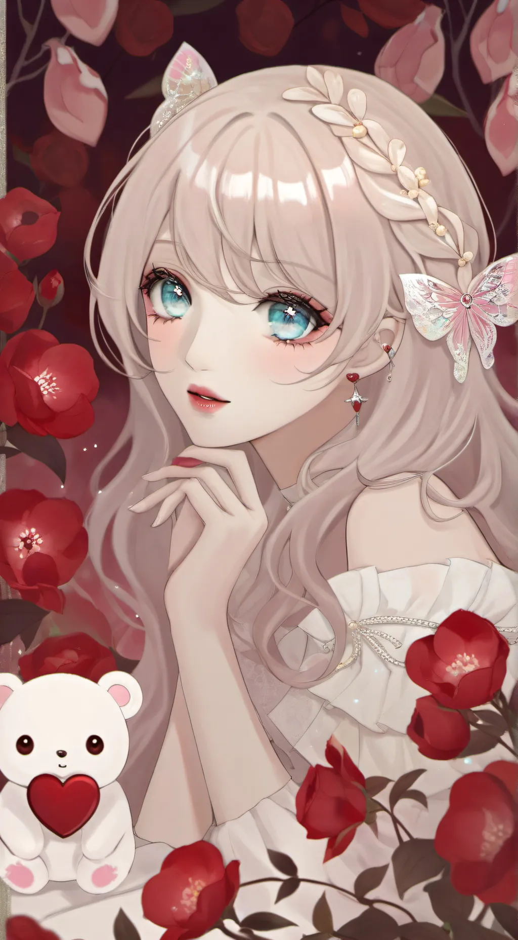 ai character: Villain Aria..  background