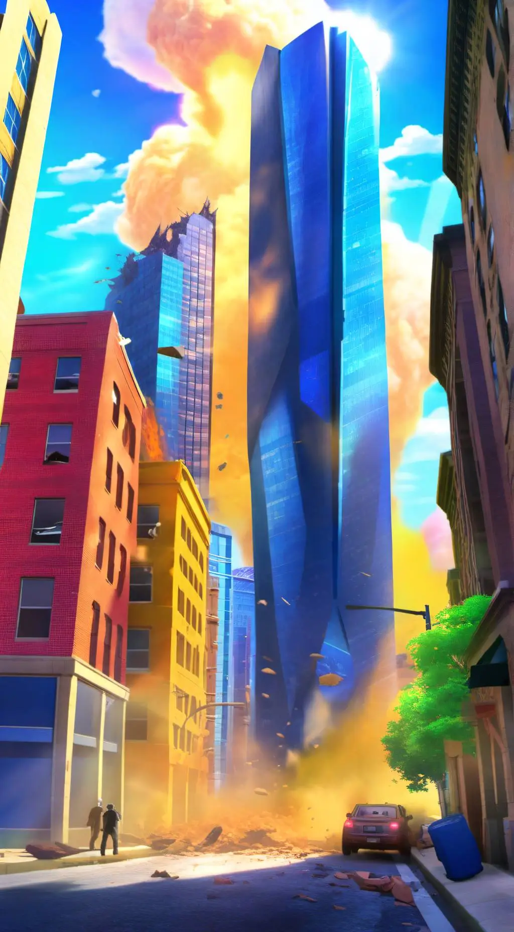 ai character: Kaiju school background