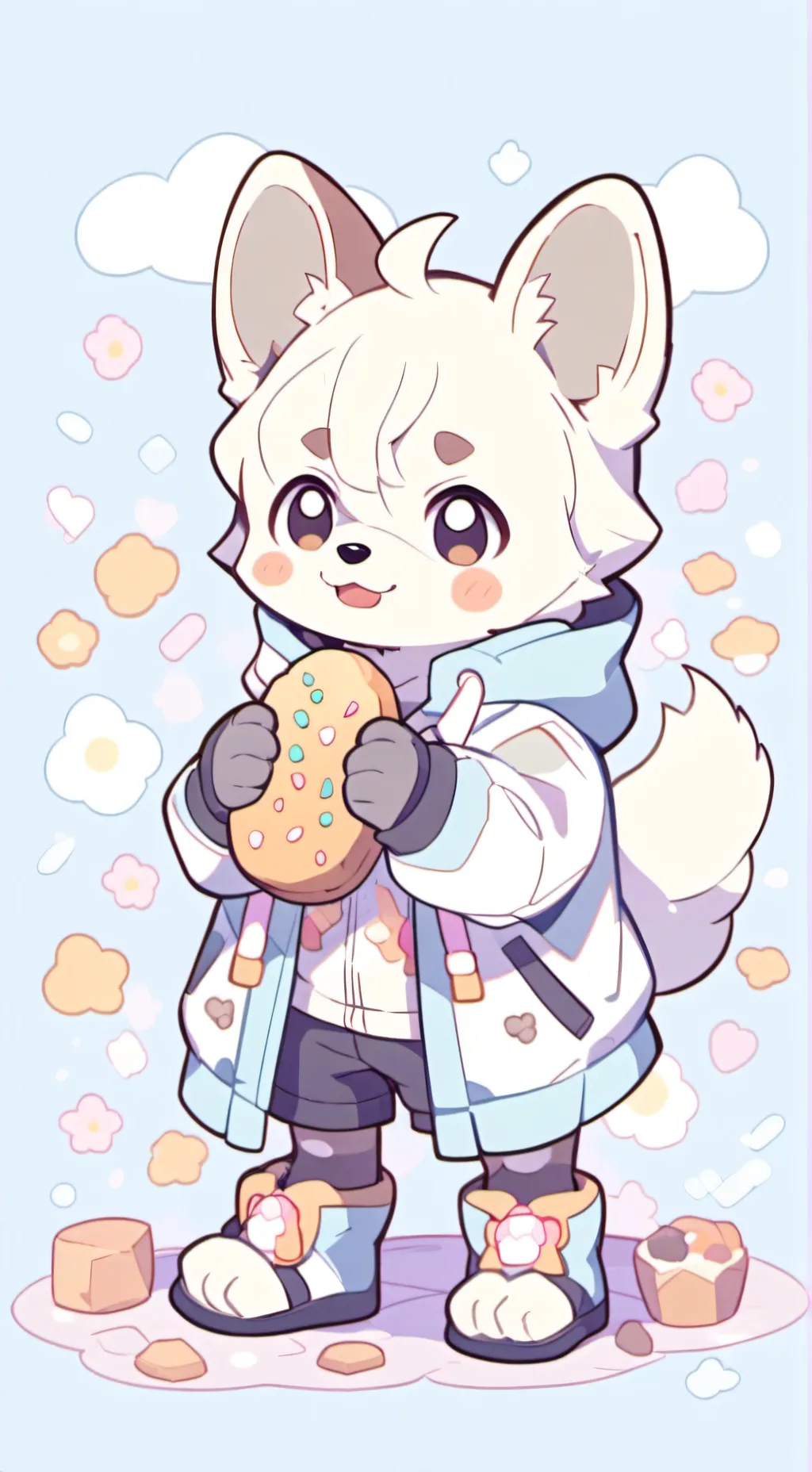 ai character: pebble the dawg★ background