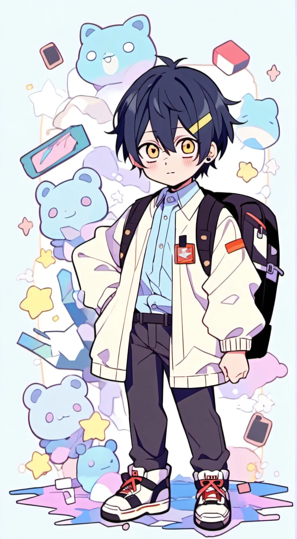 ai character: Chainsaw man  background