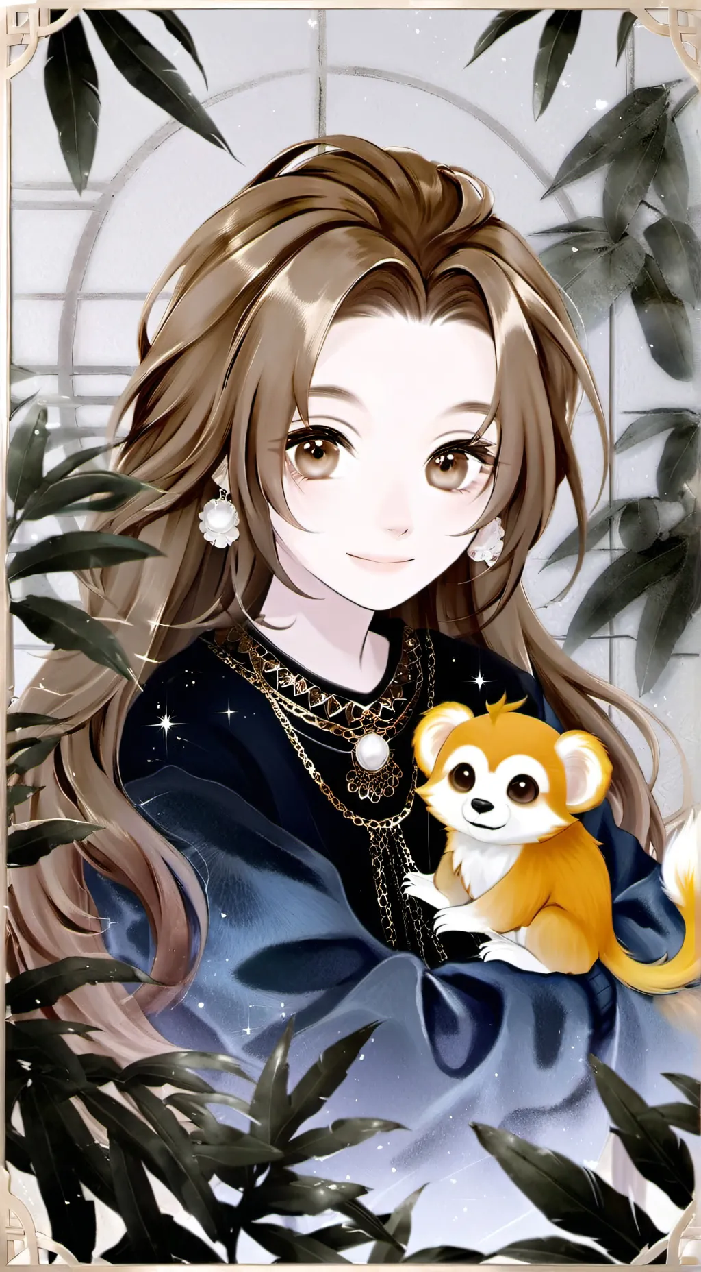 ai character: Golden Spirit Tamarin background
