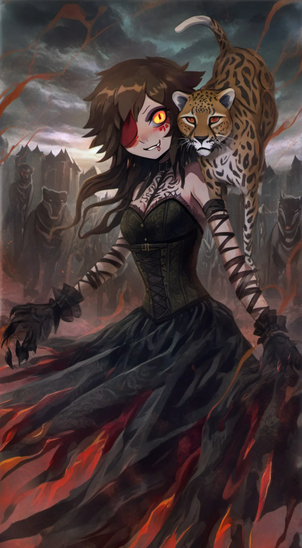ai character: =/Twisted Maxine\= background