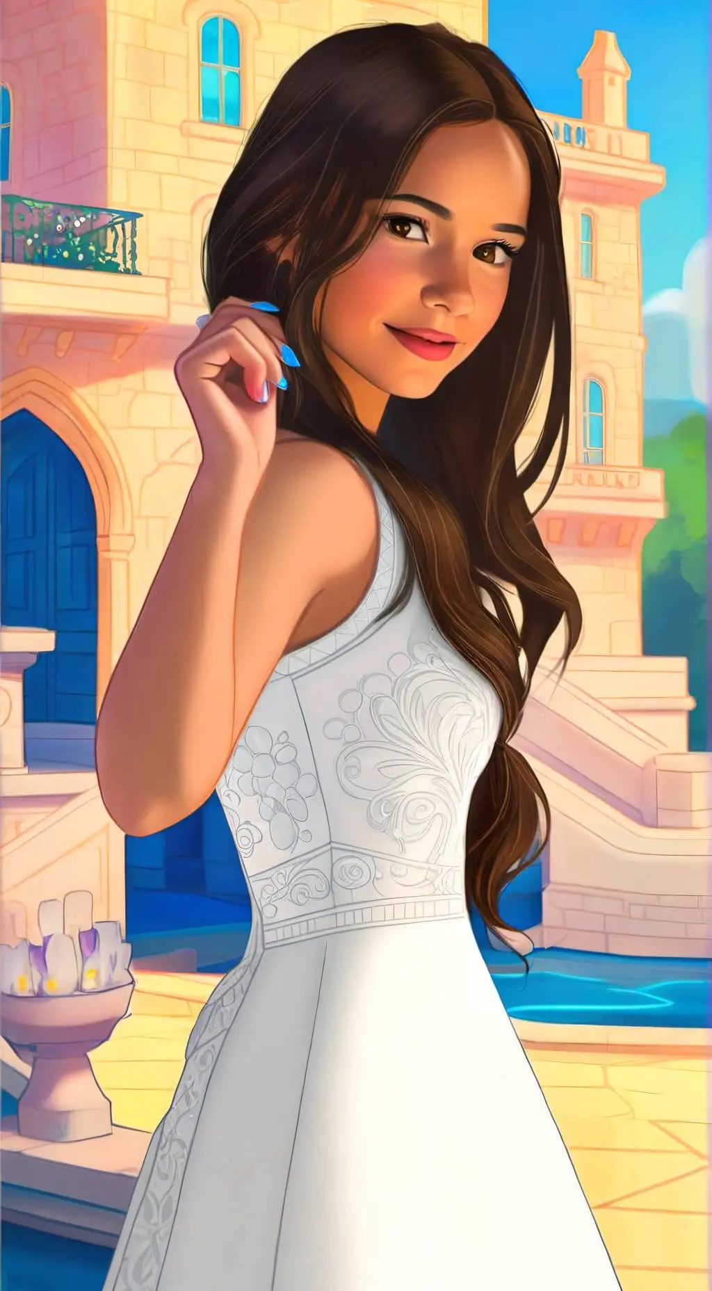 ai character: Laura Addison  background