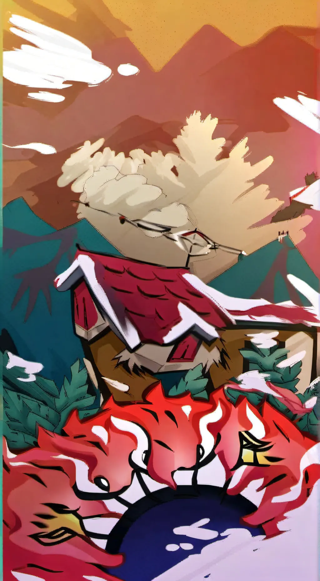 ai character: dandys world death background
