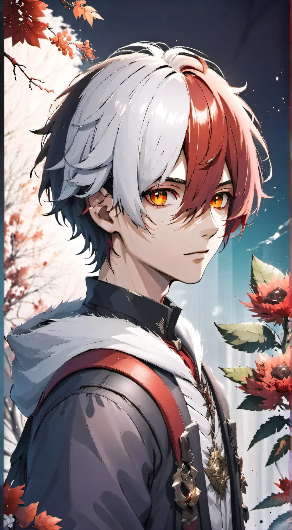 ai character: Shoto Todoroki background