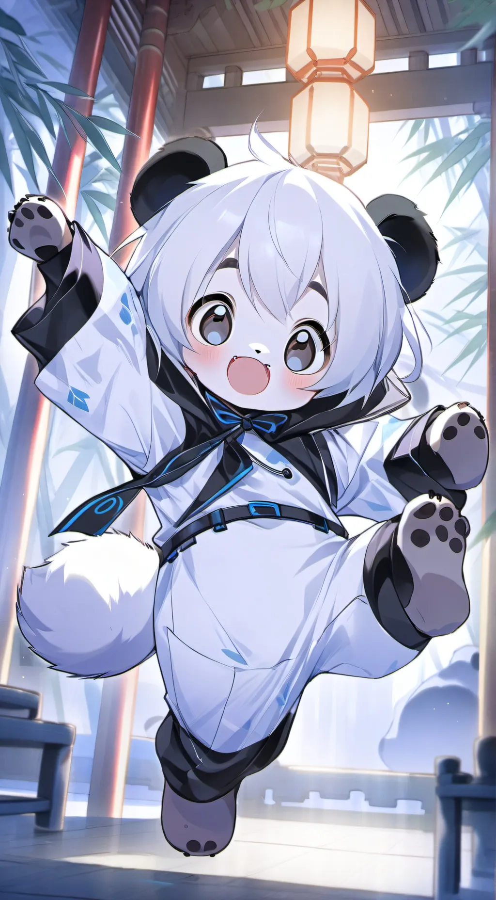ai character: Russet Panda Spiri background