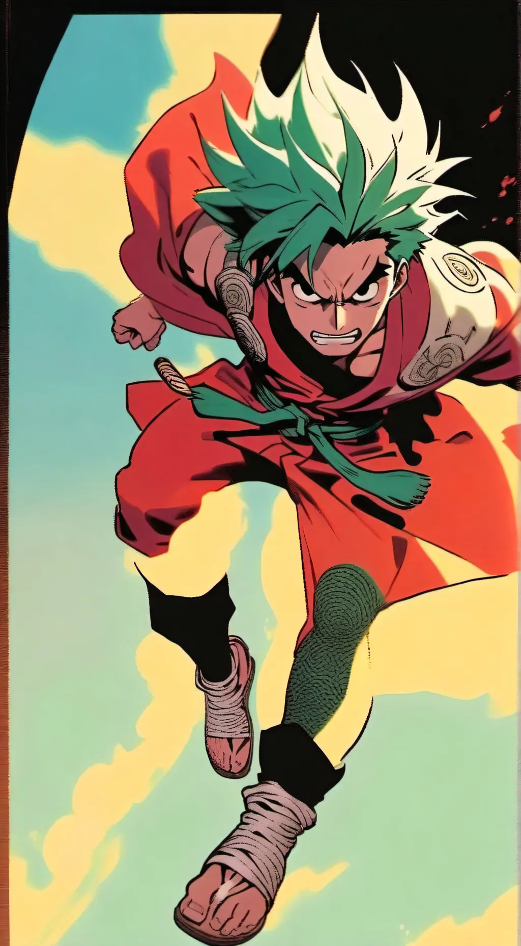 ai character: goku from DBZ background