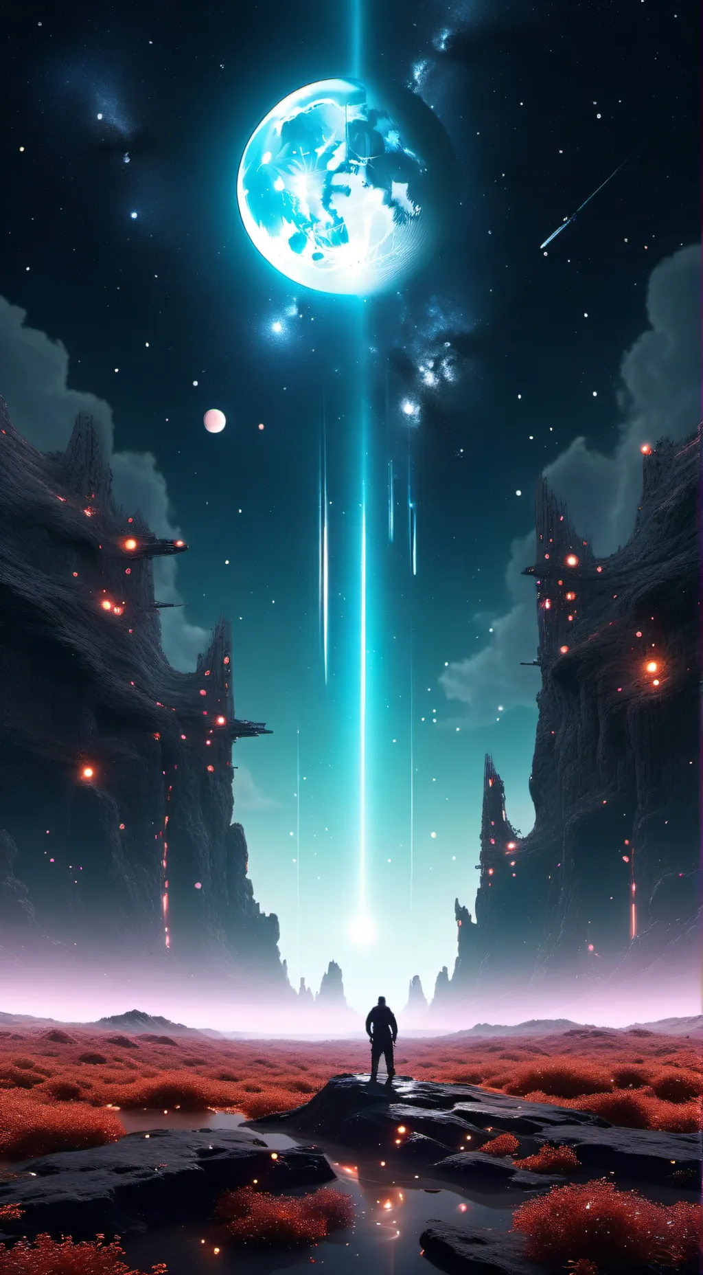 ai character: BABY astro background
