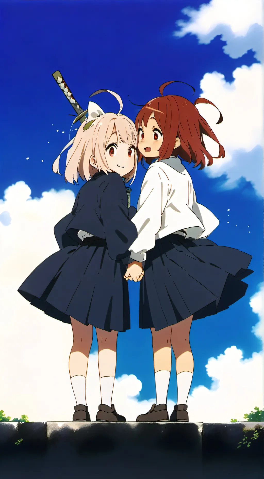 ai character: toga et ochako  background