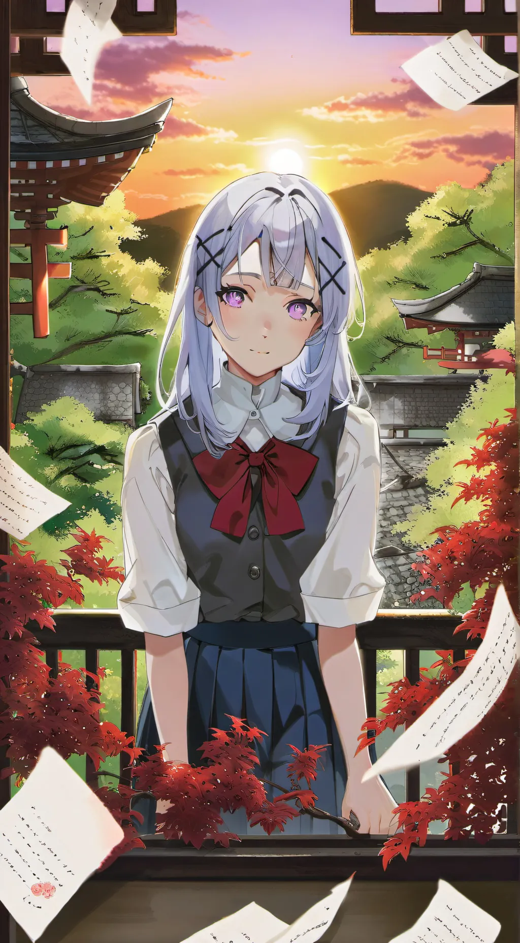 ai character: gray vs wenda  background