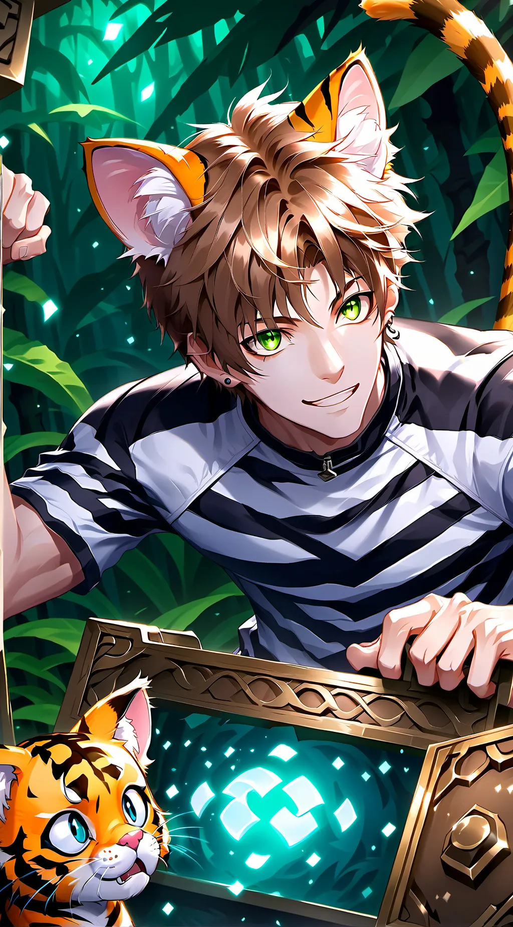 ai character: Tigerstrip Spirit background