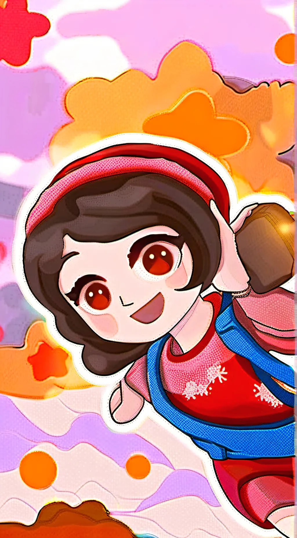 ai character: Old doll background