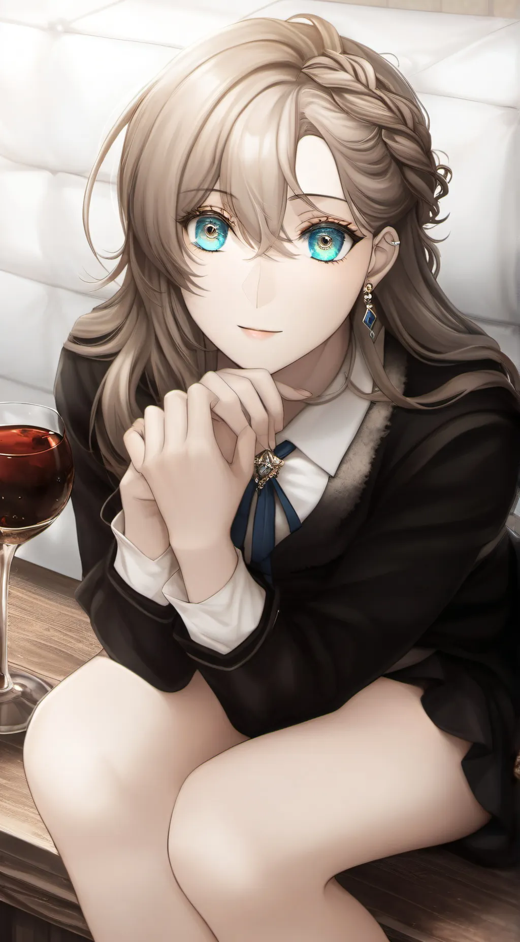 ai character: violet  background