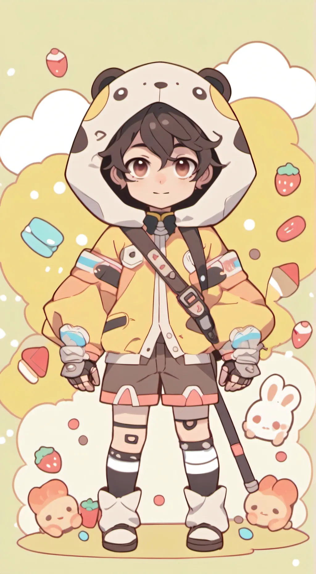 ai character: Amarillo 💛 background