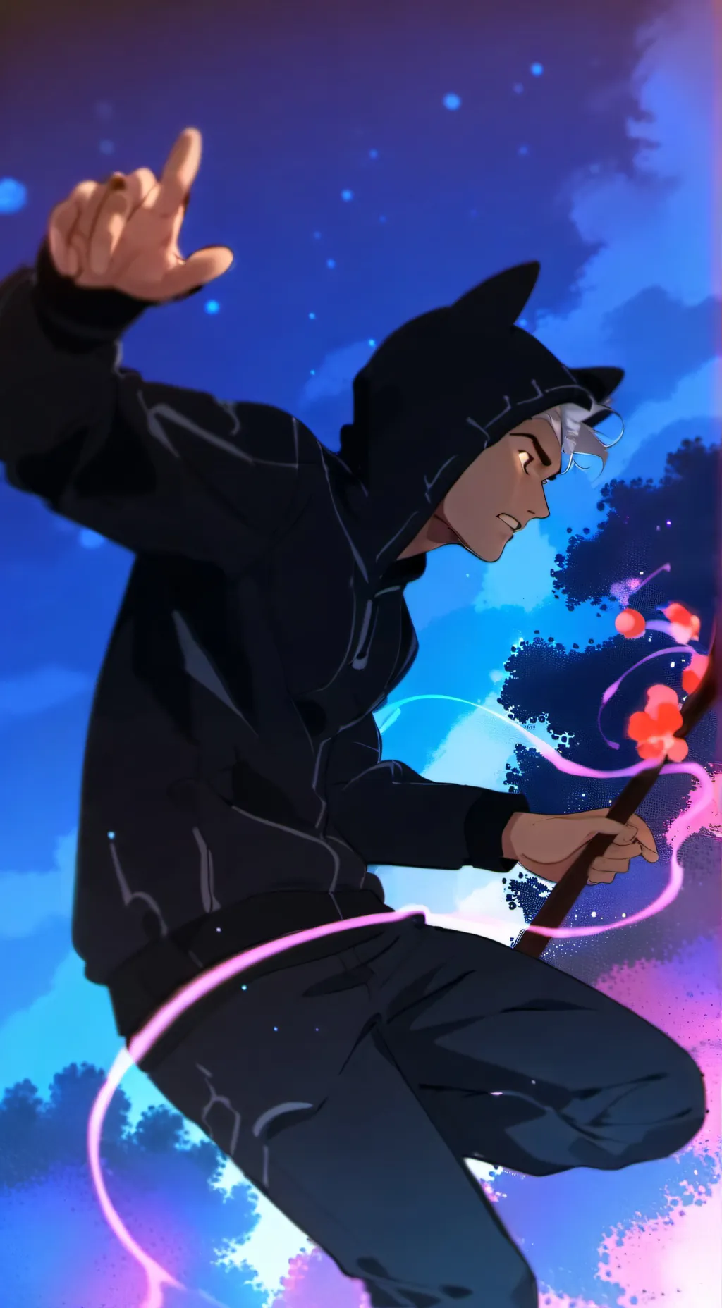 ai character: ARTSY background