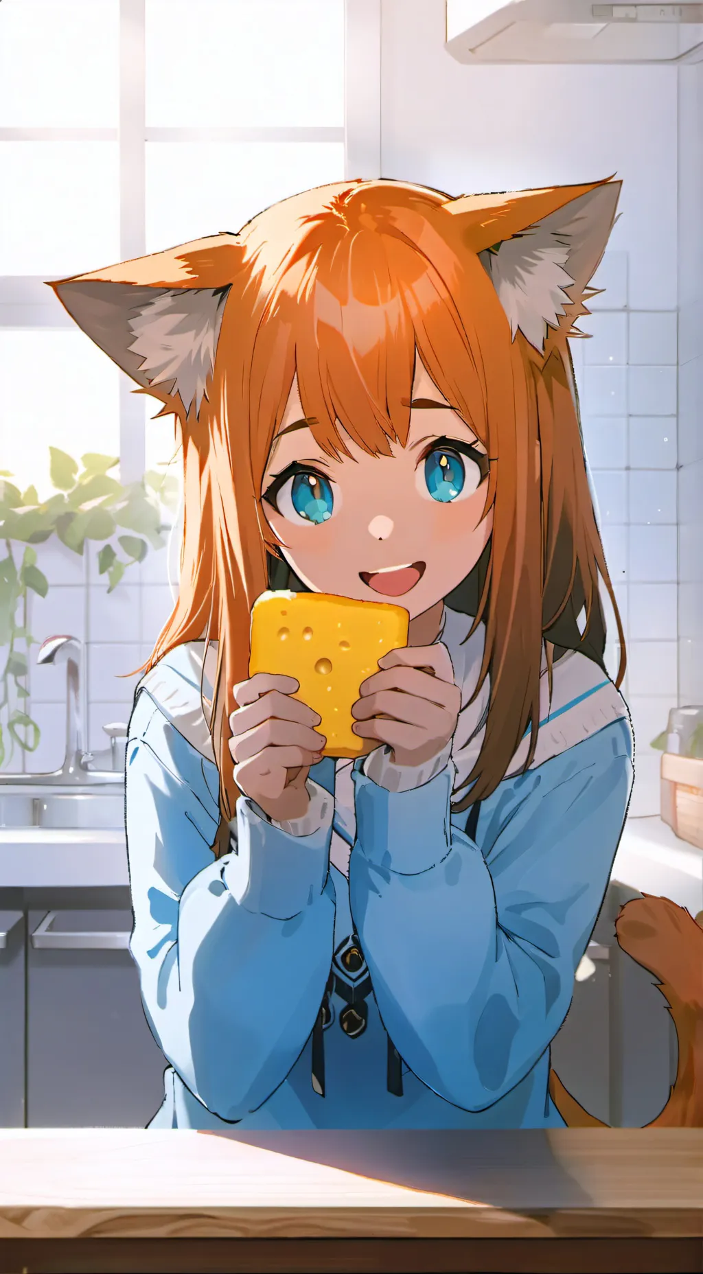 ai character: Orangette the Cat Hybrid Spirit background