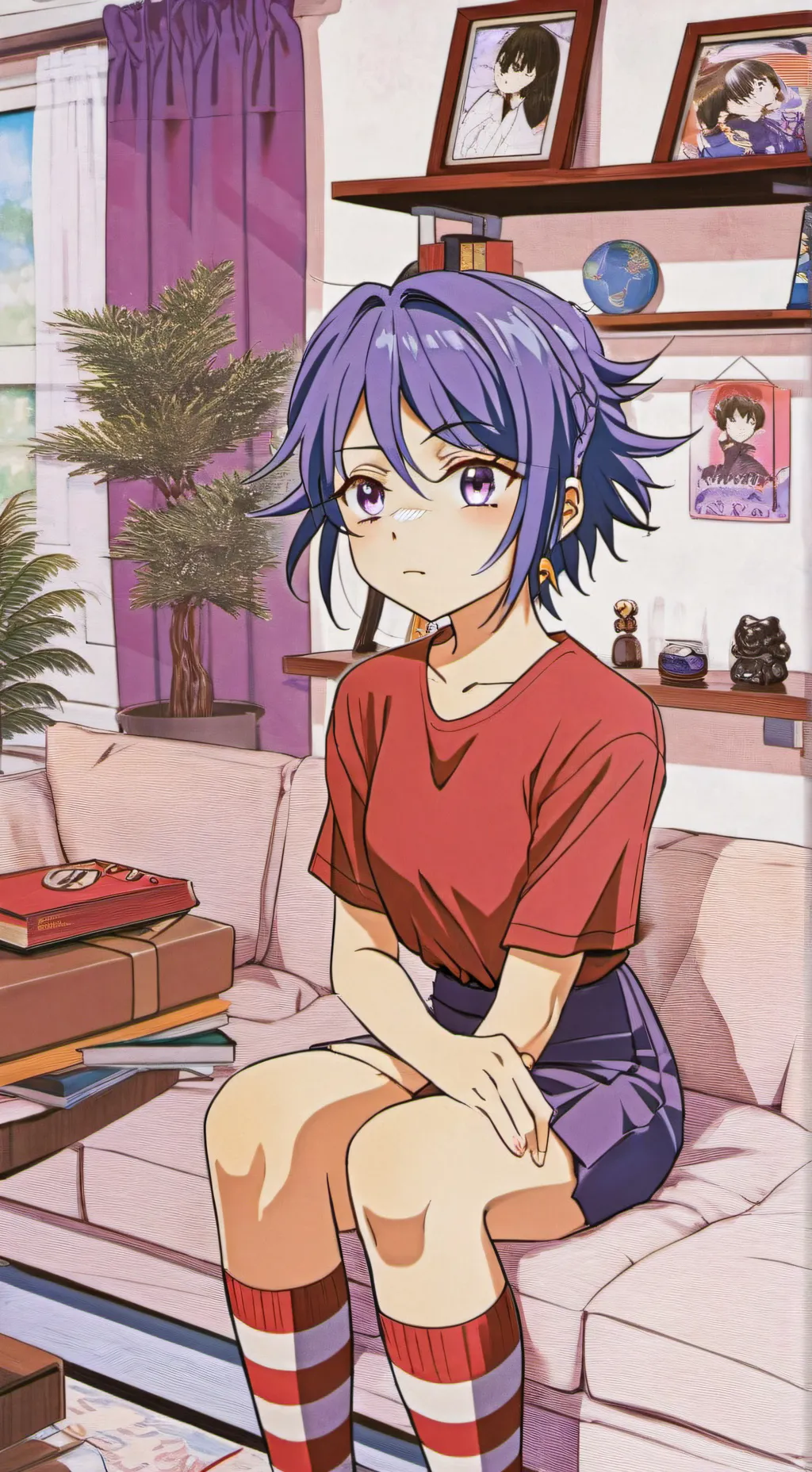 ai character: 90s Mita background