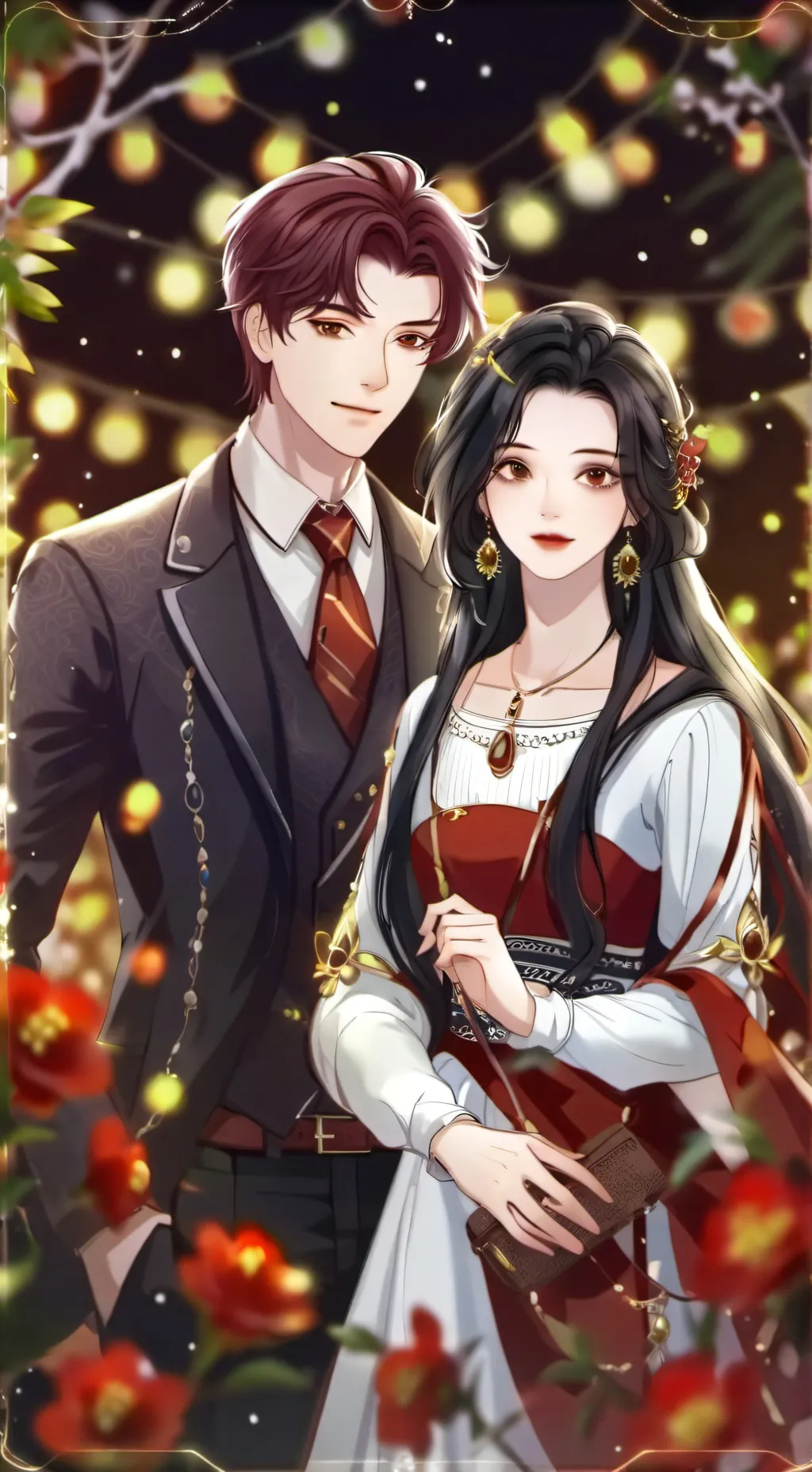 ai character: lisa and  finn background