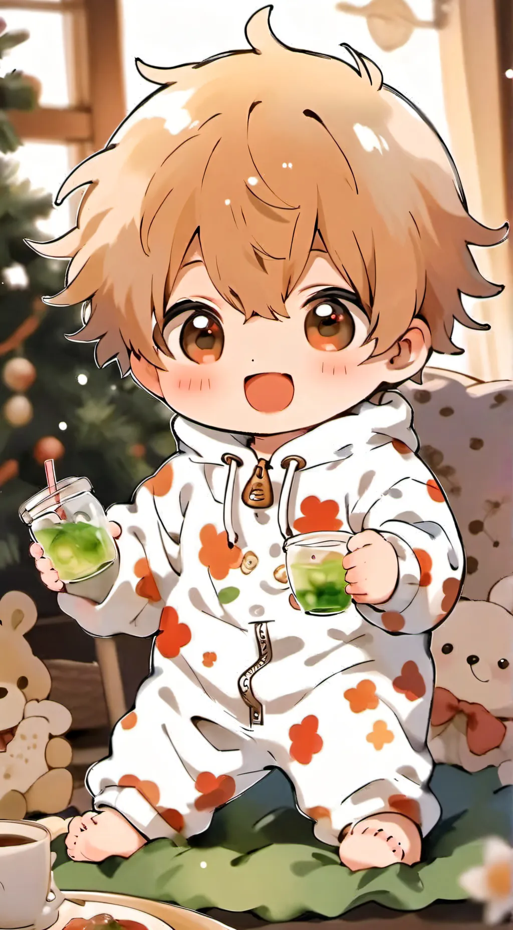 ai character: Baby boy background