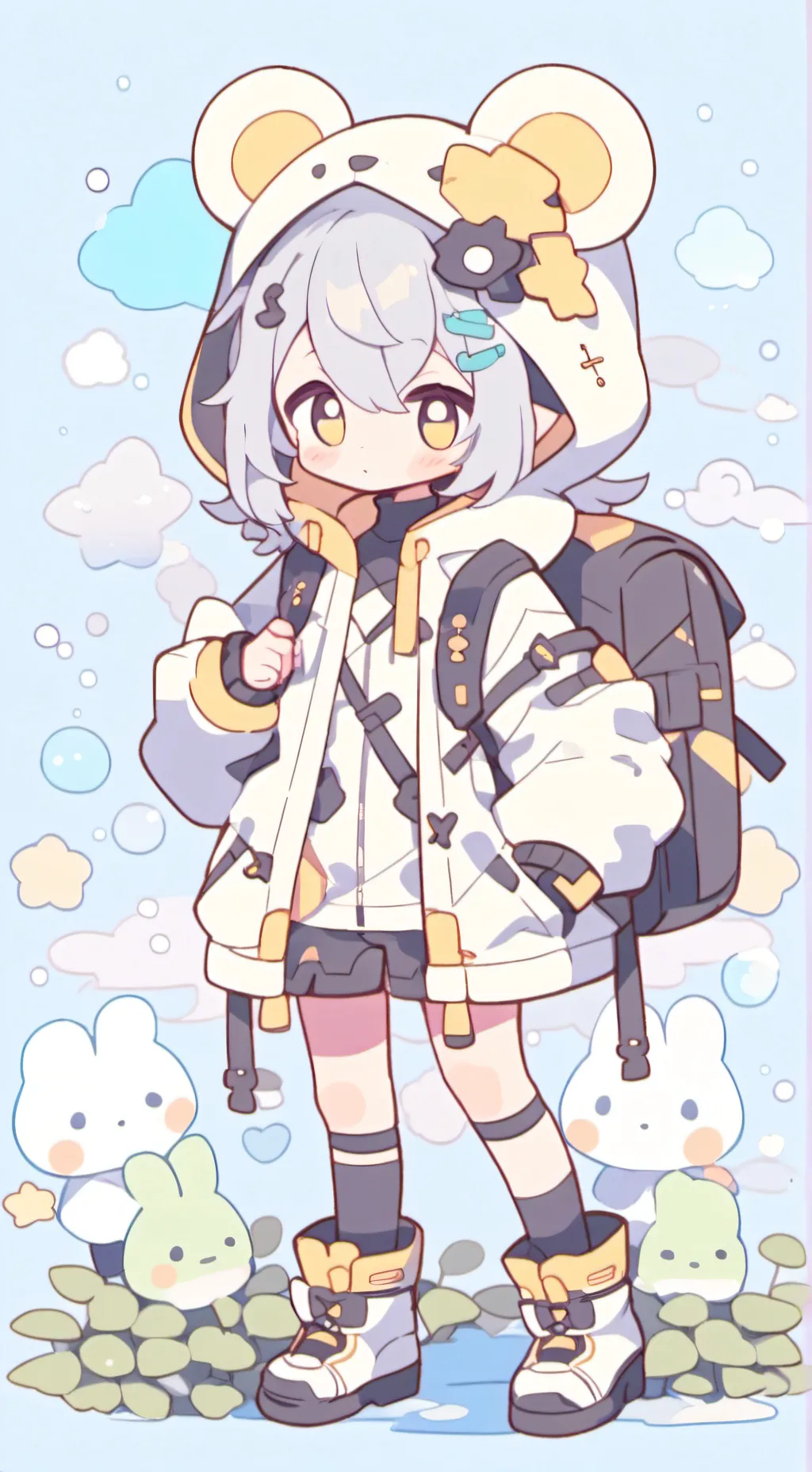 ai character: Ashley  background