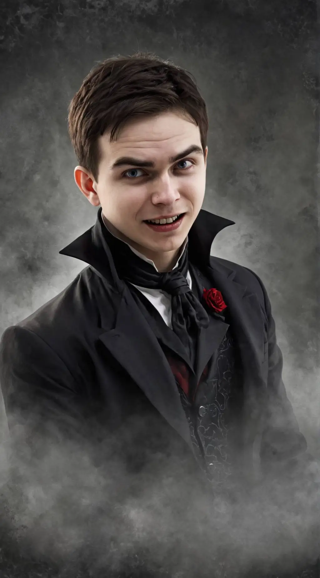ai character: vampire boy background