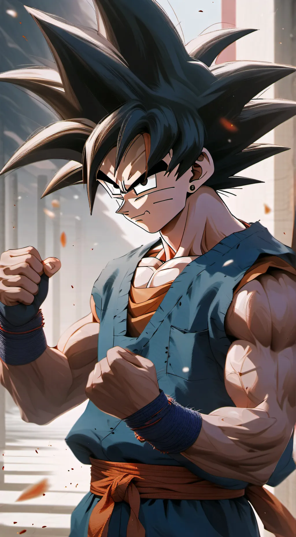 ai character: goku  background