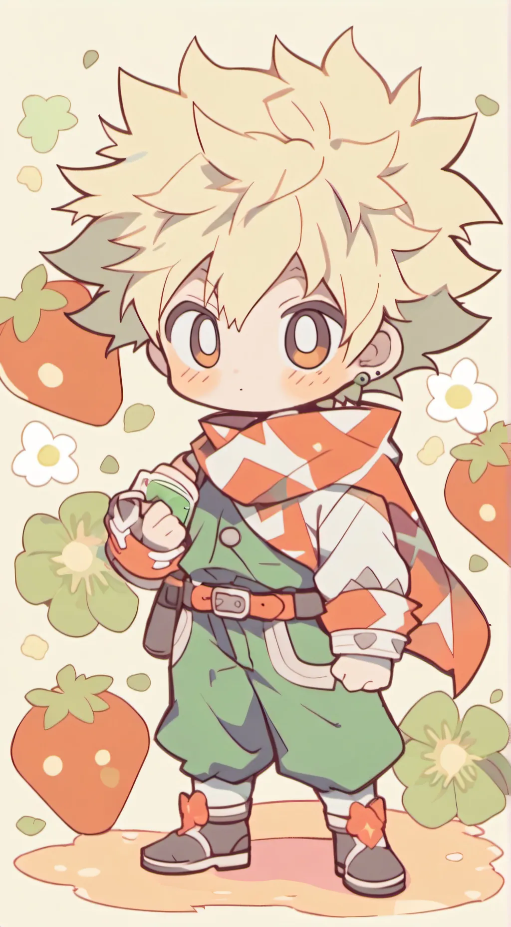 ai character: Bakugo  background