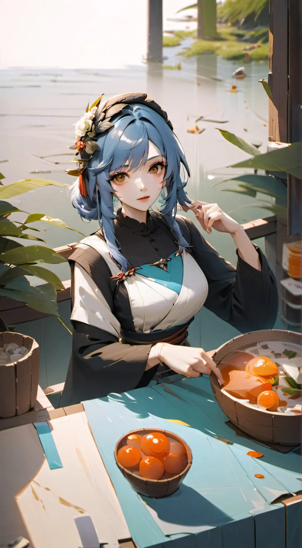 ai character: kny  background