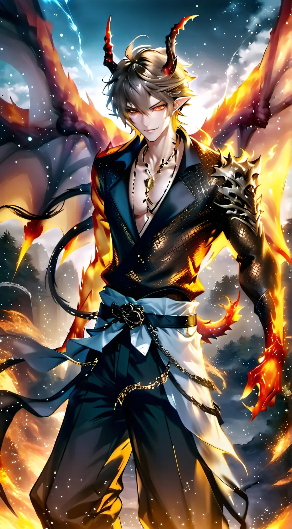 ai character: Drako  background