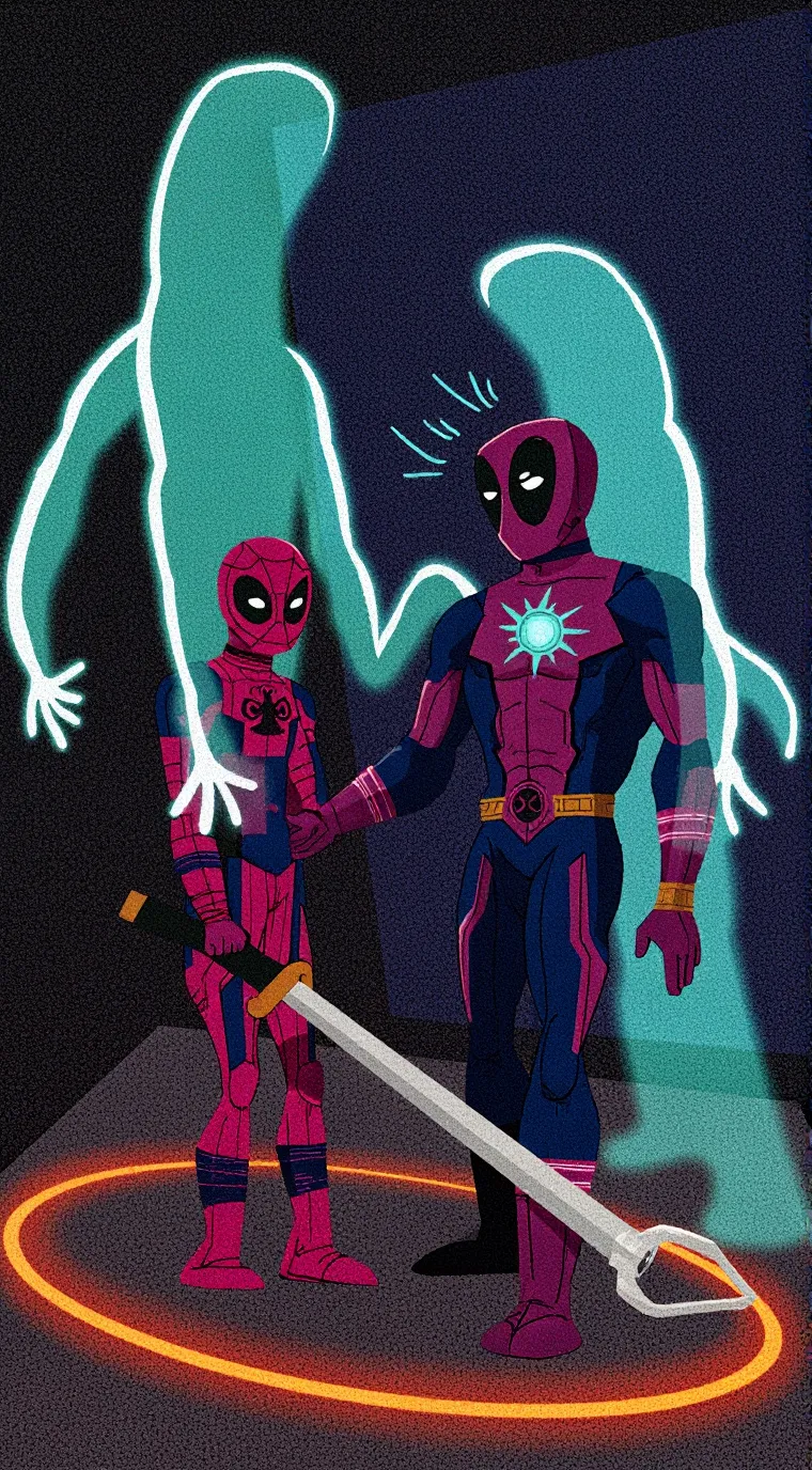 ai character: Spiderman:*sees de background