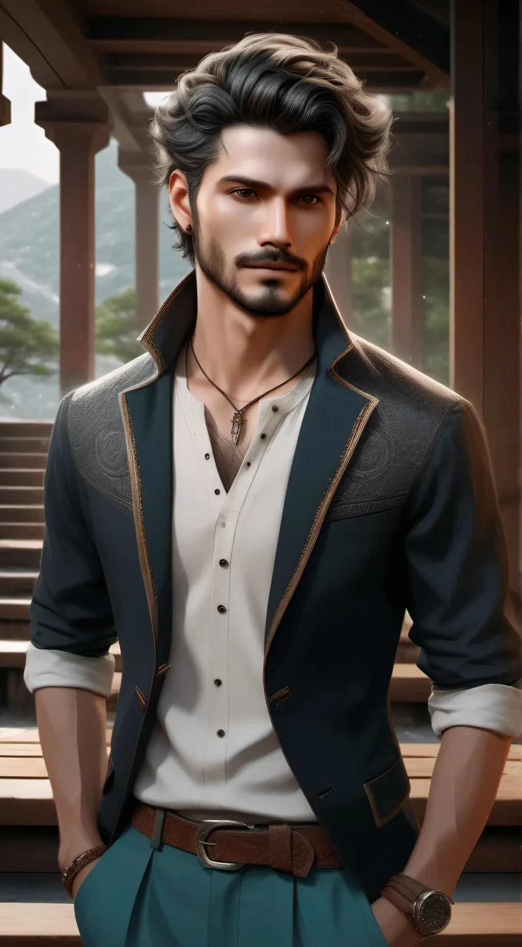 ai character: Даер Фокс background