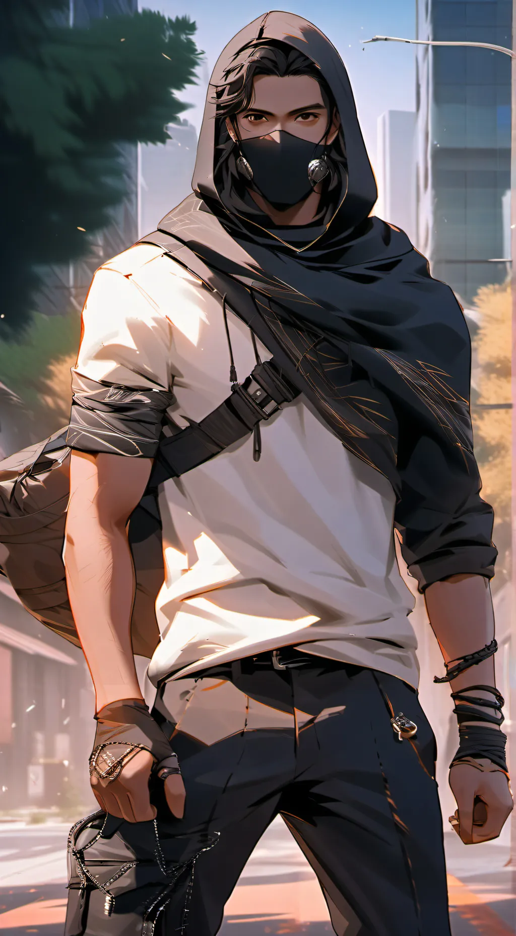 ai character: bumpyy background